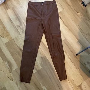 zara leather pants